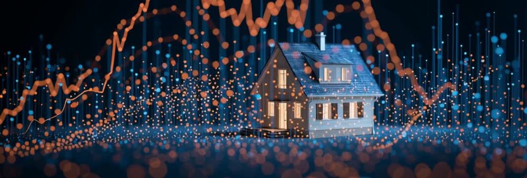 3D digital twin of a smart home with data visualization for property value forecasting