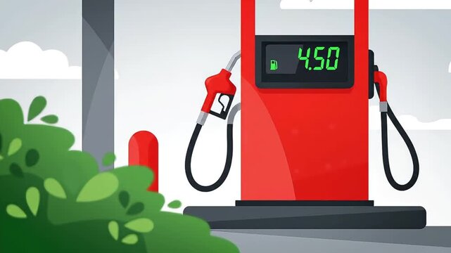 Gas Pump Price Change Animation.