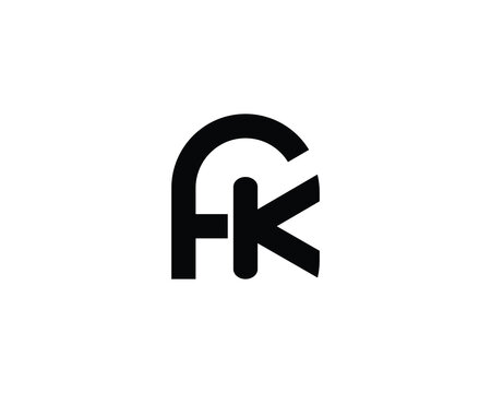 FK logo design. fk