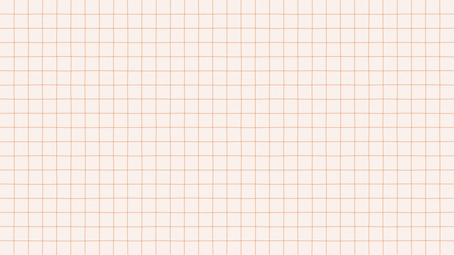 abstract pastel pink grid background features a minimalist geometric pattern of orange lines, perfect for a retro aesthetic design, notebook graph paper, or drafting template