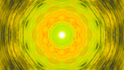 Fondo de hoja amarilla abstracta con forma de mándala en espiral. © Menorcaevo