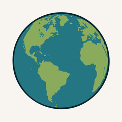 Fototapeta premium earth globe icon