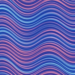 Wavy Blue and Pink Abstract Pattern Seamless Background