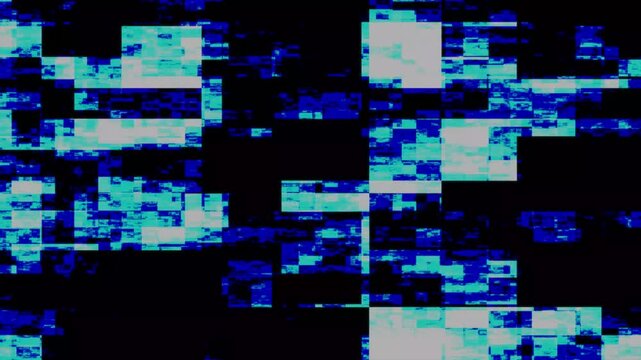 Digital glitch overlay background, colorful pixel noise animation, TV static stripes distortion, RGB split signal damage, trendy glitch transition effect for fast cut editing, intro and logo reveal 4K