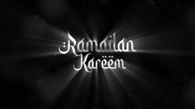 Ramadan Kareem Text Animation. Ramadan Mubarak. Ramadan Greeting. Ramadan Kareem Animated Typography. Holy Month. Happy Ramdan