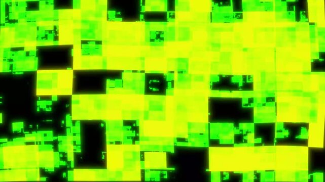 Digital signal glitch distortion displacement effect, TV screen noise static stripes, RGB split pixel damage animation, futuristic tech overlay background for video editing transitions, 4K