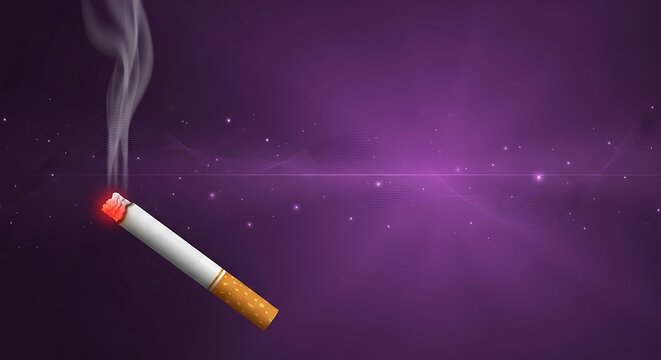 Cigarette smoke awareness concept for health campaign