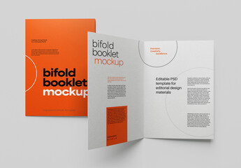 A5 Bifold Flyer Mockup for Print Designs