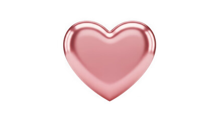 Fototapeta premium Pink shiny heart symbol icon isolated on transparent background transparent background