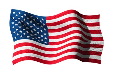 Obraz premium American flag icon set. Flat style.