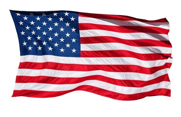 Fototapeta premium American flag icon set. Flat style.