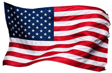 Obraz premium American flag icon set. Flat style.