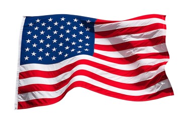 Obraz premium American flag icon set. Flat style.