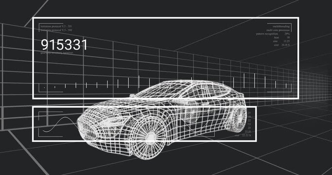 User masking wireframe car over grid, removing object and exporting for editing with alpha channel