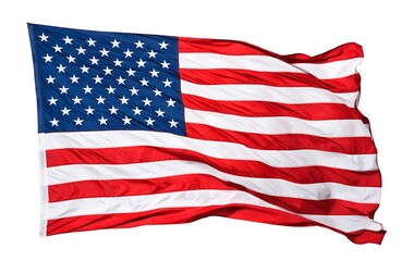 Obraz premium American flag icon set. Flat style.