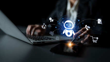 Plakat AI assistant connects services for automation, support and commerce, linking calls, documents and shopping. AI improves workflow, boosts productivity, and speeds decisions. Corpus