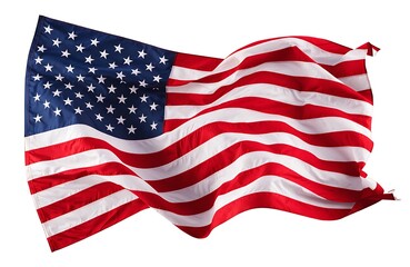Fototapeta premium American flag icon set. Flat style.