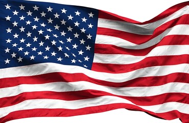 Obraz premium American flag icon set. Flat style.