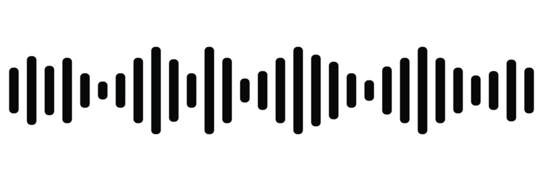 audio voice line design. sound wave icon vector illustration.