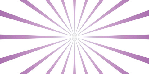 Obraz premium Radial Burst of Purple and White Stripes from Center Abstract Sunburst Background Design pattern