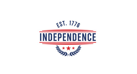 Independence day badge vector