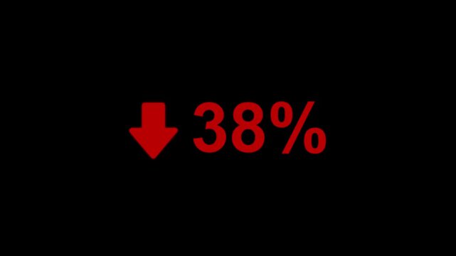 38 Percent Decline Animation