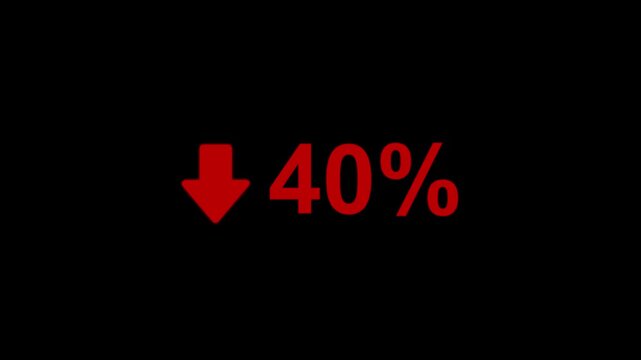 40 Percent Decline Animation