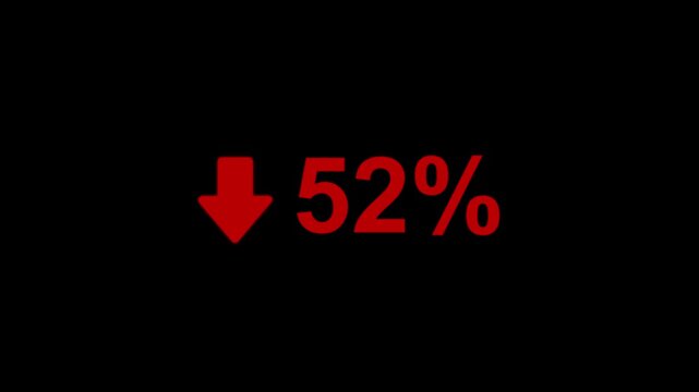 52 Percent Decline Animation