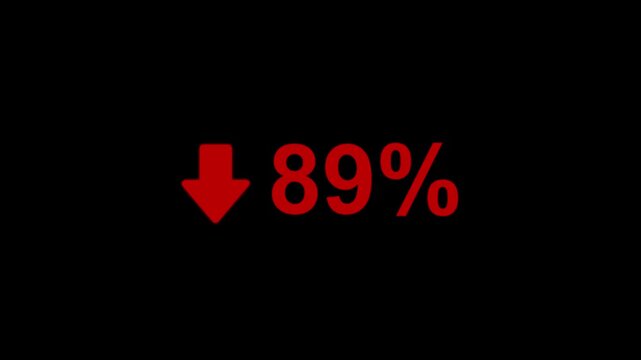 89 Percent Decline Animation