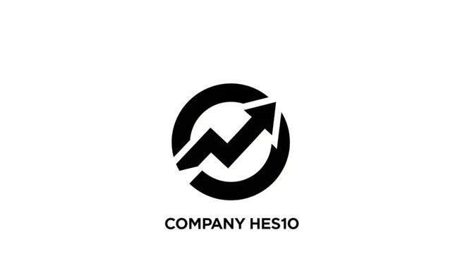 Company logo with an arrow pointing upwards, representing growth and success.