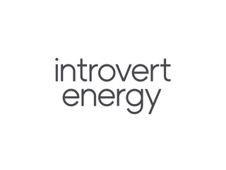 Fototapeta premium Introvert Energy Text Logo Design