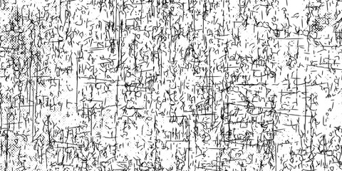 Fototapeta premium Crack seamless pattern. Repeating crackle texture. Black stone effect on white background. Repeated ground structure for prints design. eps 10