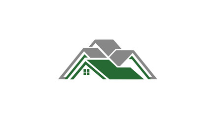 Obraz premium Architectural Illustration Depicting Roofs, Housing, and Real Estate Construction Design