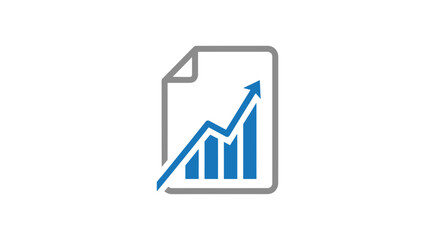 Depicting Business Progress: A Modern Graphic Illustrating Data Growth and Upward Trends