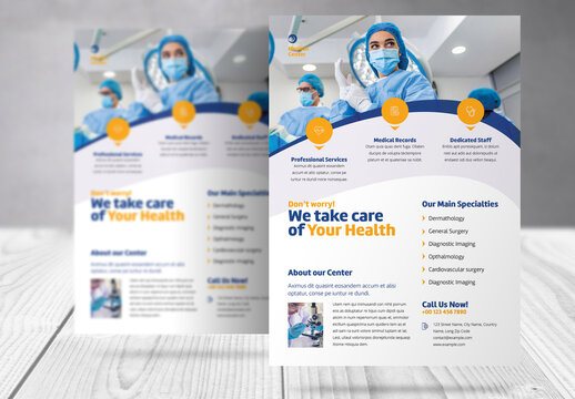 Healthcare Medical Center Business Flyer Template
