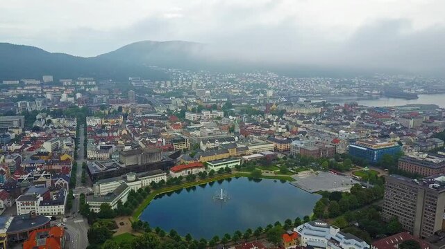 Lille Lungegardsvannet lake, Bergen