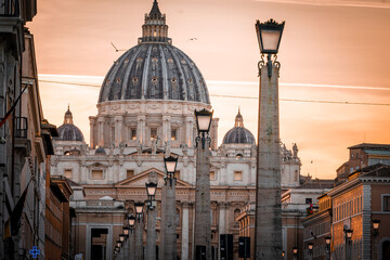 Obraz premium Petersdom in Rom, St. Pietro, Roma