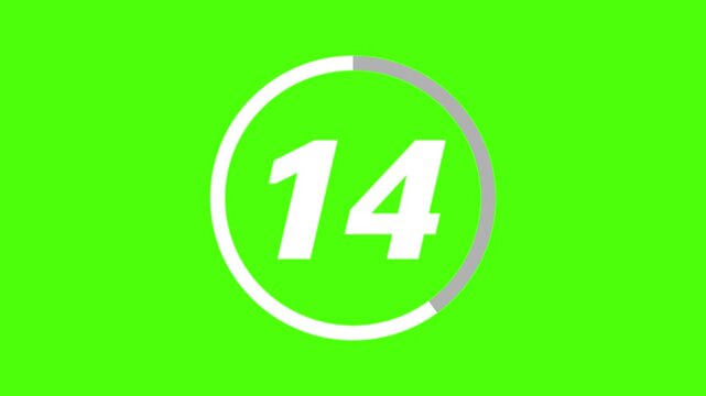 countdown animation button from 25 seconds