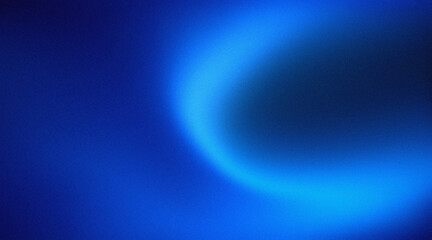Abstract deep blue mesh gradient background with vibrant spotlight and grain