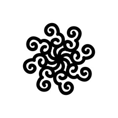 Minimal Mandala Style Pattern Crop Circle Design 24