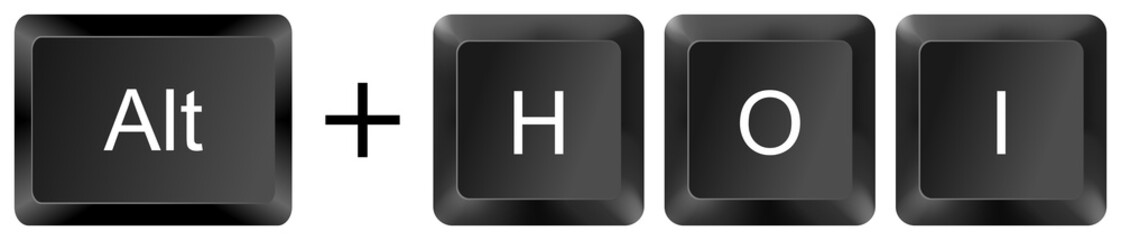 Fototapeta premium althoI autofit column width computer keyboard shortcut key button 3d icon symbol sign isolated on white background