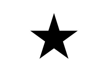 Obraz premium black star on white