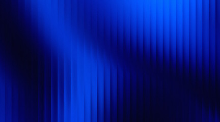 Abstract navy blue vertical lines background with bright light beam and grain
