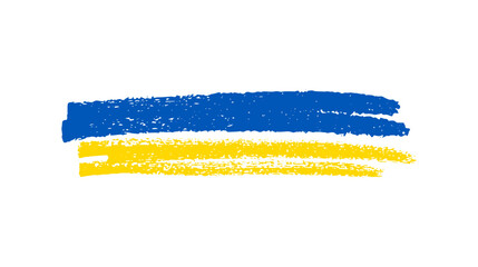 Ukrainian national flag in grunge style