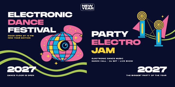 New Year 2027 Electronic Dance Festival &ndash; Party Electro Jam | DJ Sets, Live Music & The Biggest EDM Night of the Year