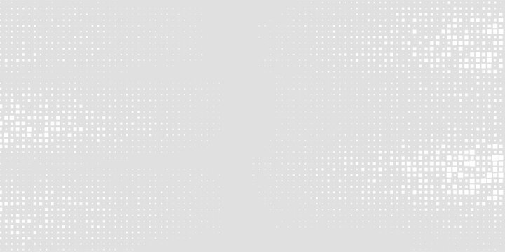 Rectangle art halftone on white background. Vector dots glitter or halftone glitter pattern texture design abstract simple