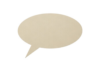 Speech bubble graphic with a neutral beige color and rounded edges isolated on transparent background Png, PNG, png
