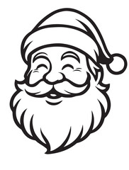 Obraz premium santa claus face