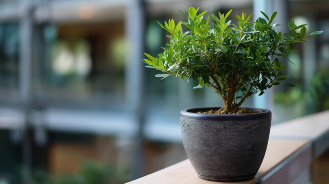 Potted tree symbolizing environmental impact and modeled carbon tax redistribution forecasting for sustainability efforts, eco-fiscal planning, with copy space