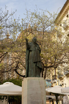 The statue of Archbishop Marcelino stands in Plaza de D&eacute;cimo Junio Bruto, honoring his legacy. This historic monument reflects Valencia&rsquo;s rich religious and cultural 